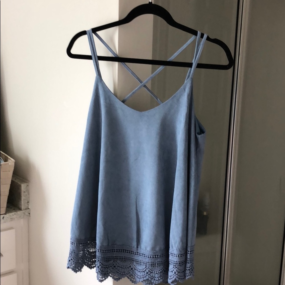 NEW Blue Velvet Strappy Tank!